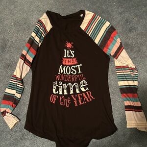 Small black Christmas shirt